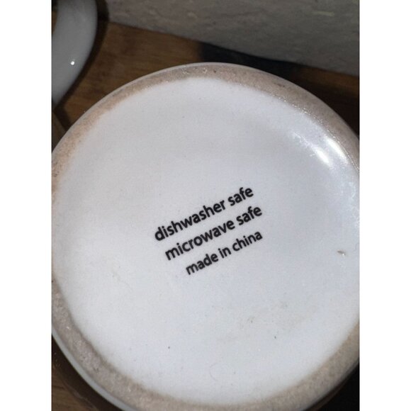 Set Of 2 Espresso & Coffee Themed Ceramic Mugs - Picture 5 of 7